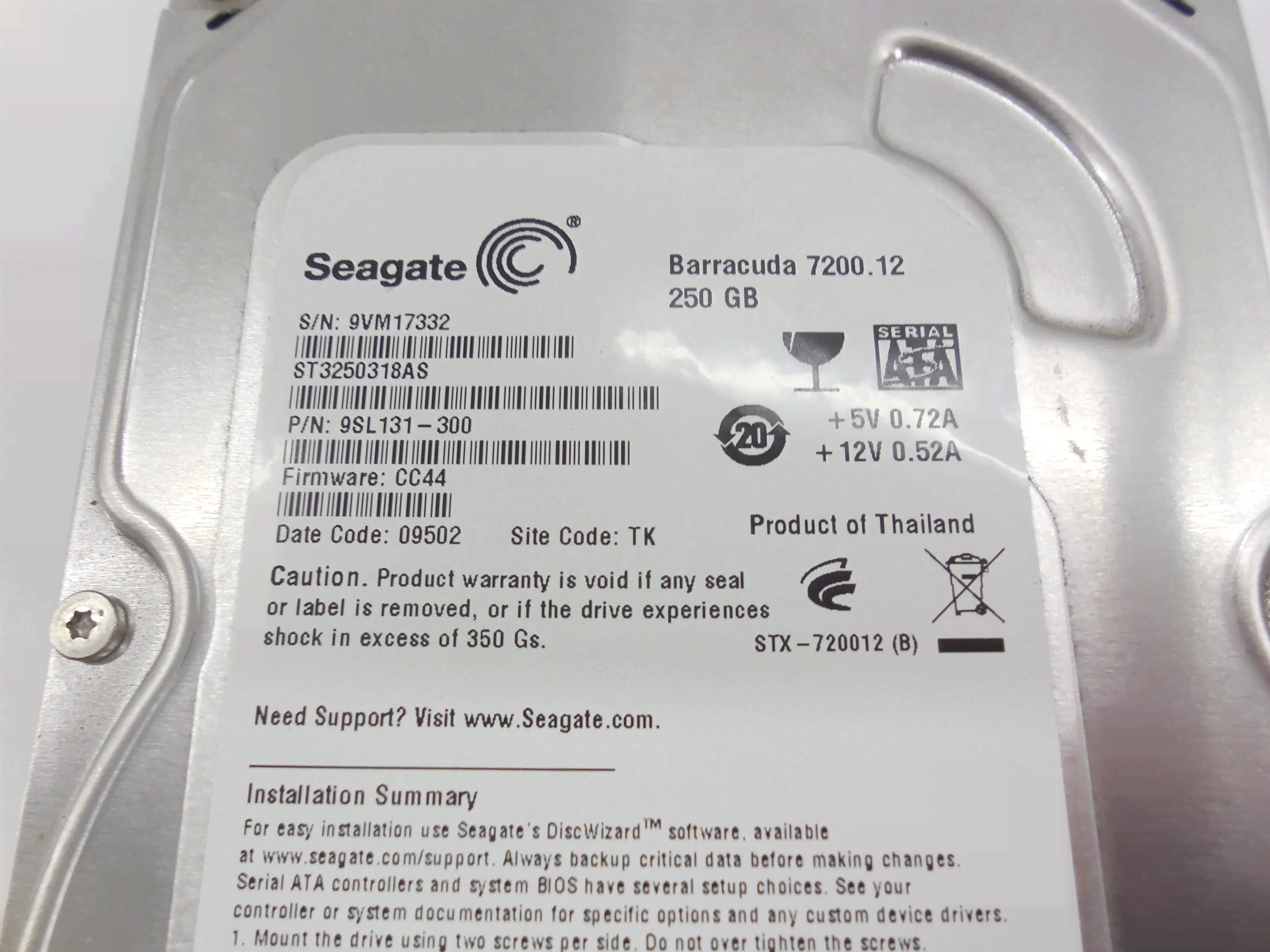 Жесткий диск Seagate Barracuda 250 ГБ ST3250318AS-2
